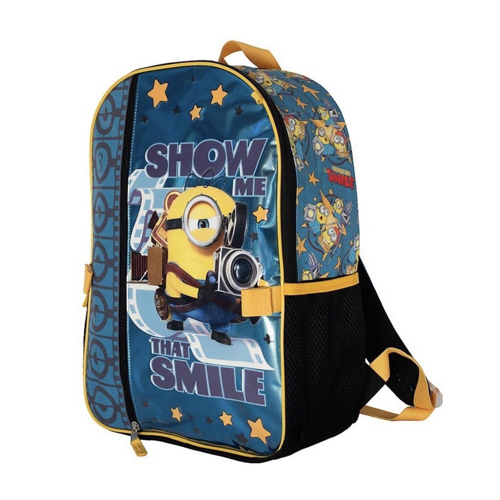 Despicable Me Minions 5 Piece Backpack Set/Lunch Bag/Case/carabiner/Key Chain